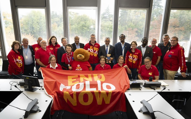 Besucherinnen und Besucher einer Rotary Veranstaltung